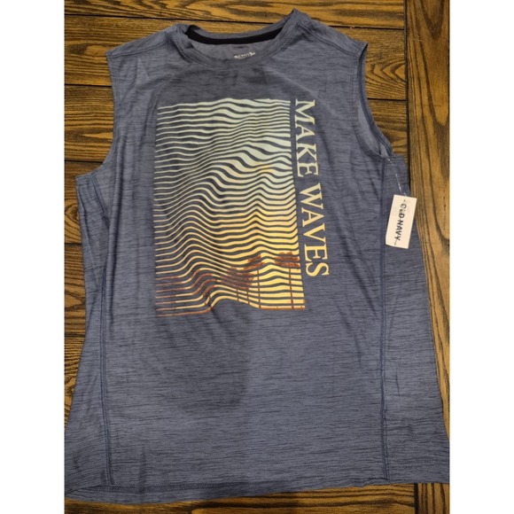 Boys Old Navy Tank Top Size L 10/12 Blue NWT - Picture 1 of 6